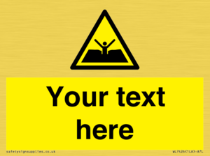 Custom Warning quicksand mud or silt